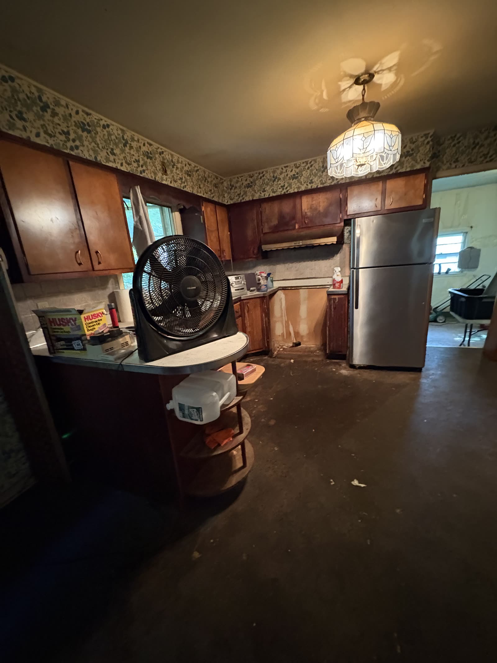 Original kitchen in an older Capital Region home before updates.